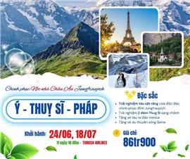 Ý - THỤY SỸ - PHÁP - 11N10Đ
